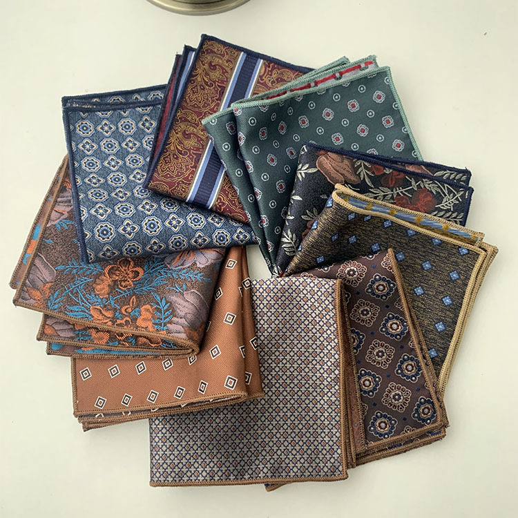 Pocket Square Set - ผ้าเช็ดหน้าสำหรับผู้ชาย ผ้าเช็ดหน้าสำหรับชุดสูทธุรกิจ งานแต่งงาน การประชุม ผ้าเช็ดหน้าทรงสี่เหลี่ยมสำหรับงานแต่งงาน เสื้อผ้าและเครื่องประดับที่เข้าชุดกัน