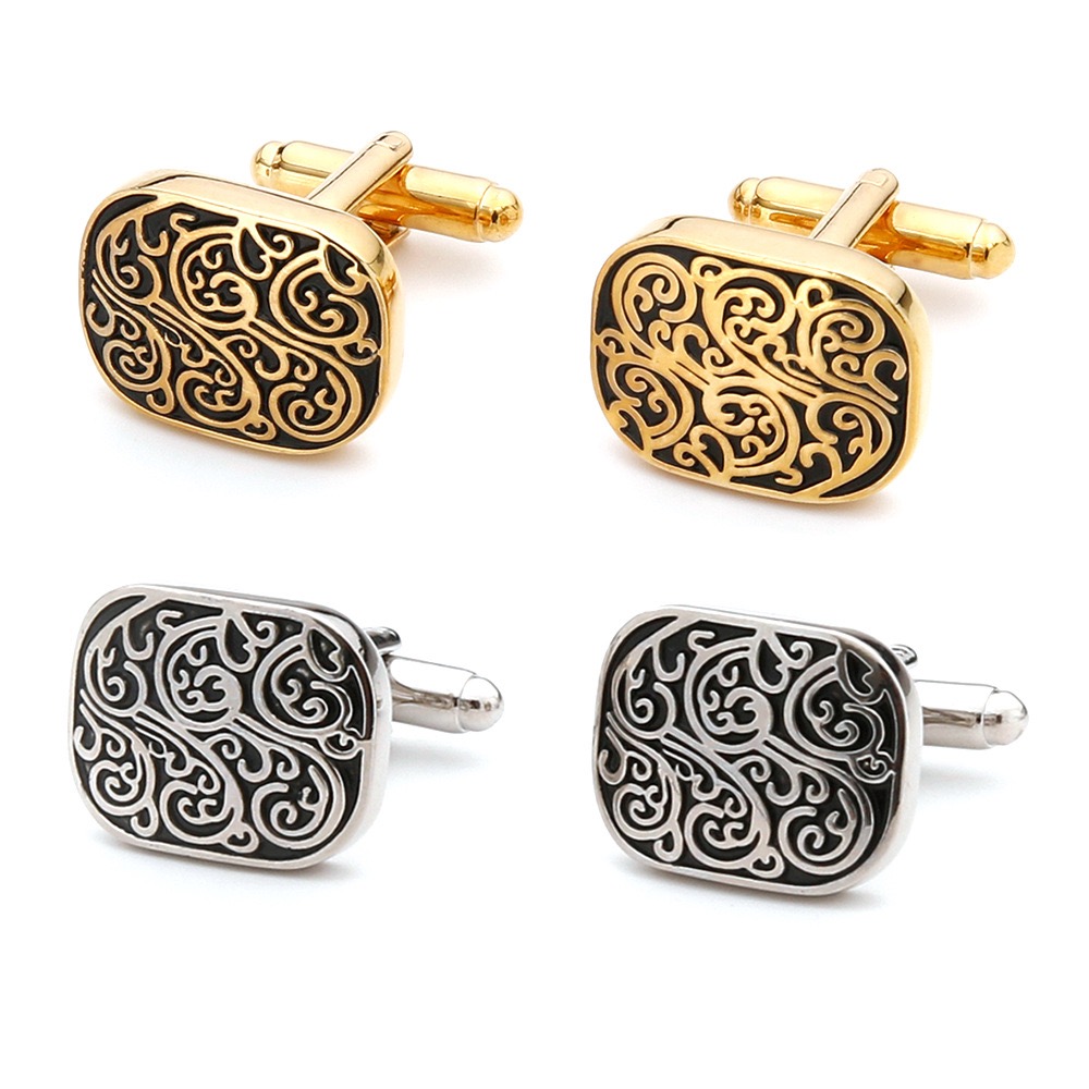 Tie Clip Silver - คุณภาพสูง Gold Cufflinks Vintage รูปแบบโป๊กเกอร์ Bird
