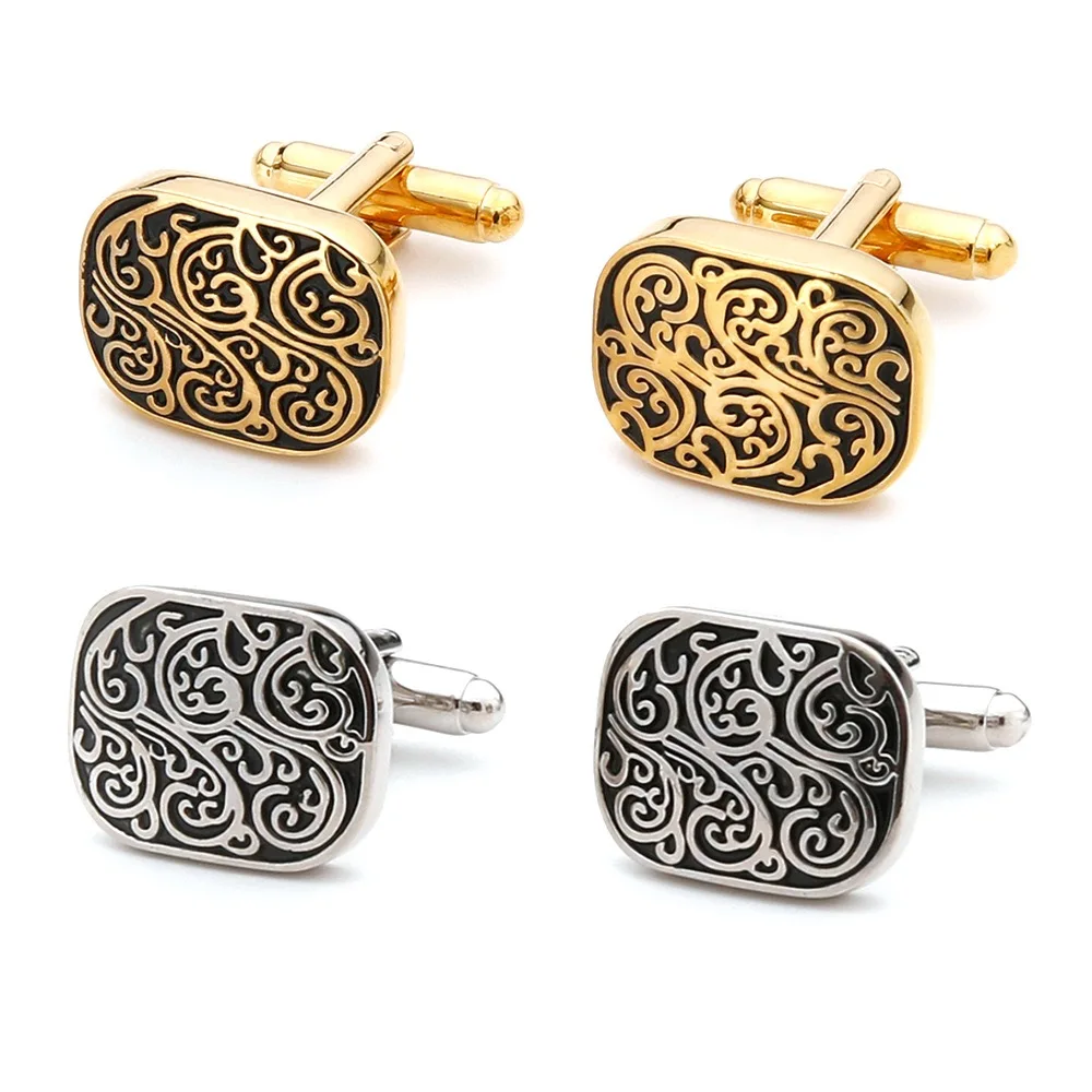 Tie Clip Silver - คุณภาพสูง Gold Cufflinks Vintage รูปแบบโป๊กเกอร์ Bird