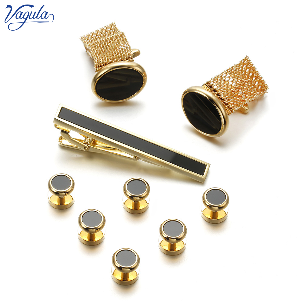 Tie Bar Set Gift - VAGULA ใหม่ 9 ชิ้น Cuff links