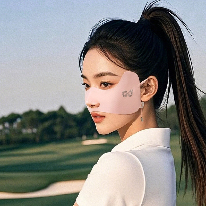 ฤดูร้อนหน้ากากผ้าไหมน้ําแข็งBr - Face Scarf Mask บทวิจารณ์และราคา