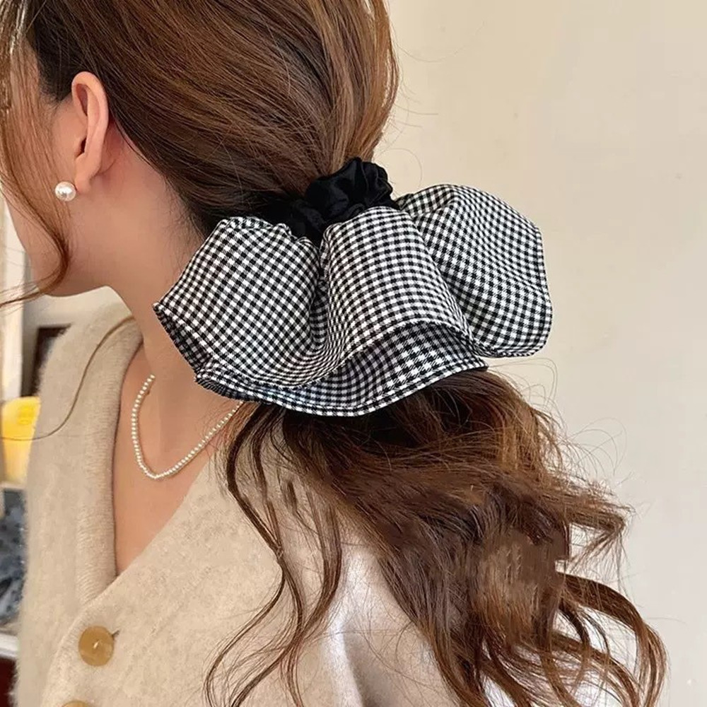 ขนาดใหญ่พิเศษลายสก๊อตผมวงยืดหย - Silk Tie Striped บทวิจารณ์และราคา