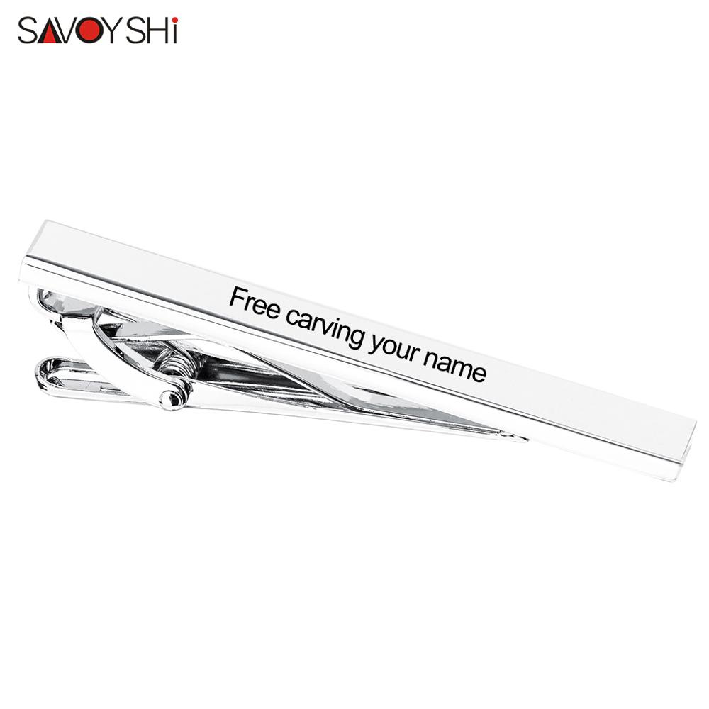 SAVOYSHI แกะสลักฟรีชื่อ Cuffli - Tie Bar Set Gift บทวิจารณ์และราคา