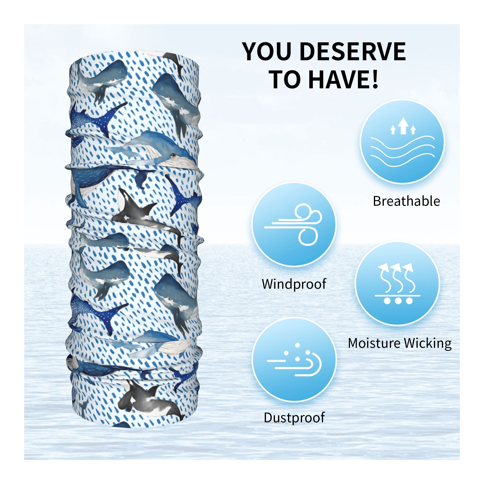 ผ้าพันคอแบบท่อสำหรับผู้ชาย ลาย - Neck Warmer Tube บทวิจารณ์และราคา