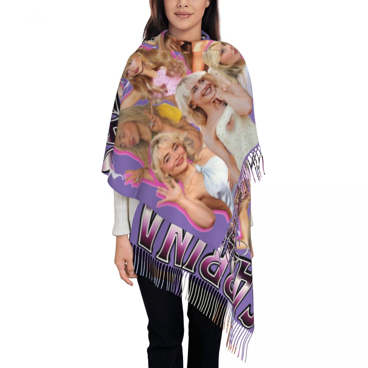 ผ้าคลุมไหล่สไตล์ยุค 90 ของซาบร - Pashmina Wrap Large บทวิจารณ์และราคา