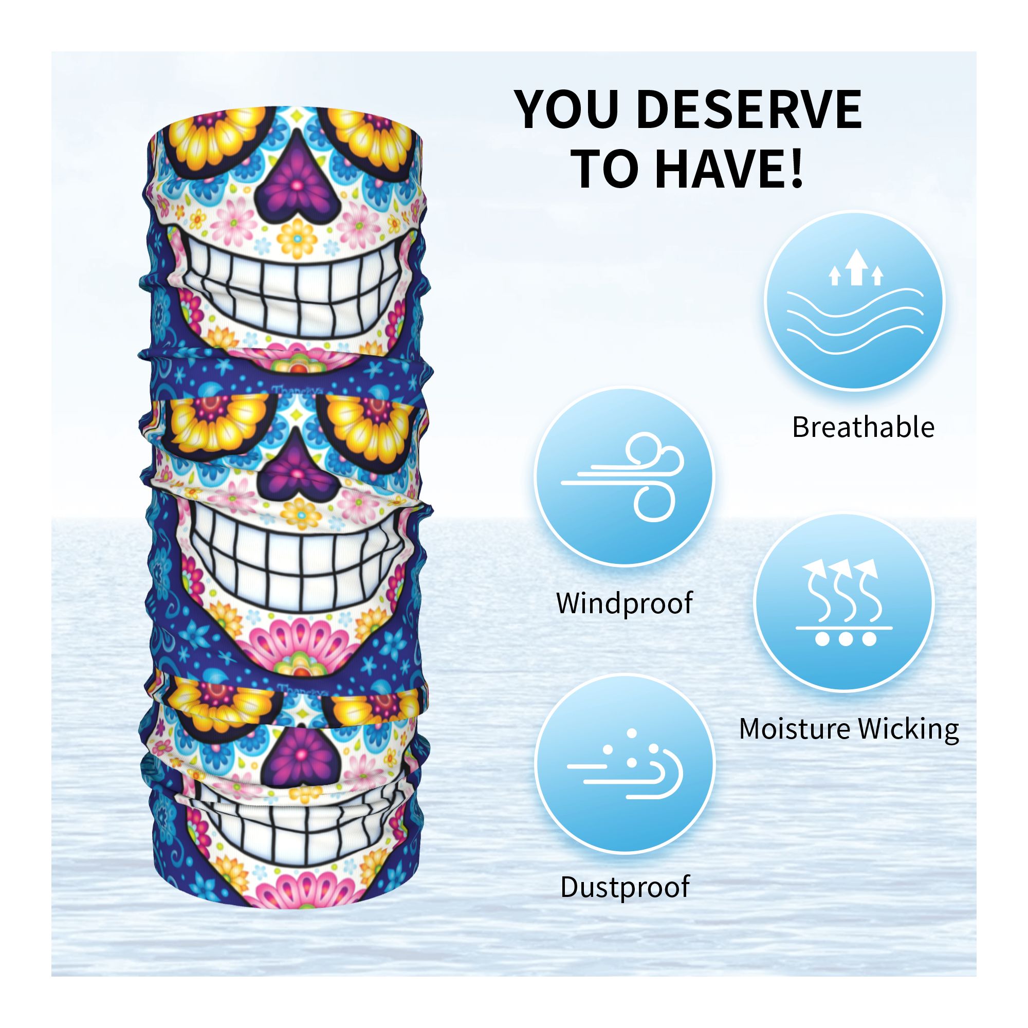 ผ้าพันคอแบบท่อสำหรับฤดูหนาวลาย - Neck Warmer Tube บทวิจารณ์และราคา