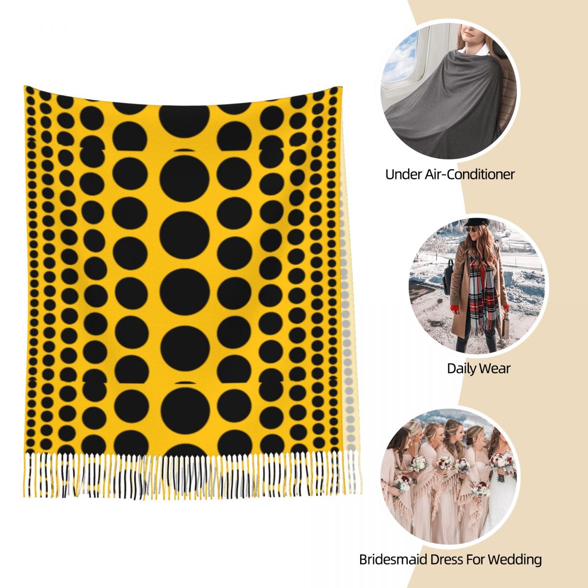 ผ้าพันคอลายจุดอินฟินิตี้สำหรับ - Infinity Scarf Knit บทวิจารณ์และราคา