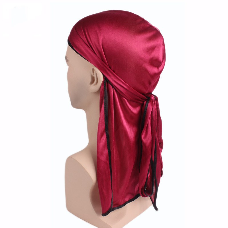 Breathable Men's Silky Satin ถ - Bandana Doo Rag บทวิจารณ์และราคา