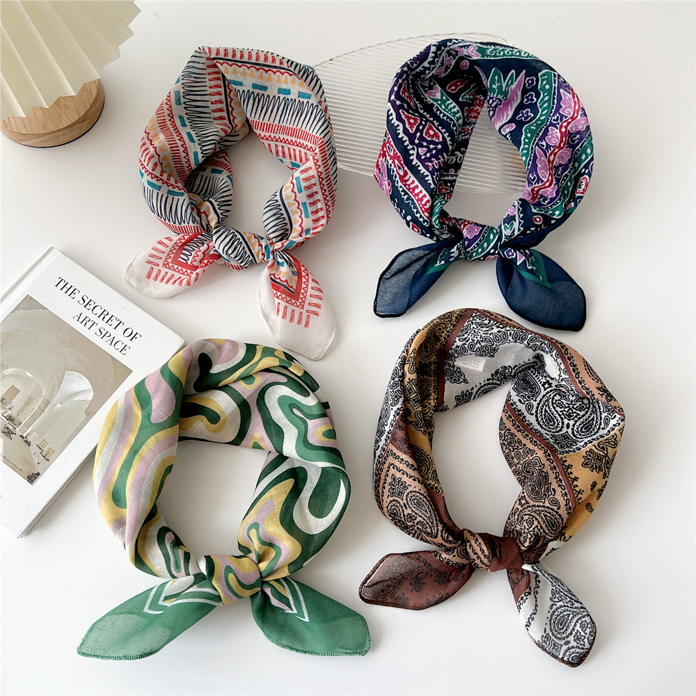 แฟชั่นผ้าพันคอผ้าฝ้ายผู้หญิงดอ - Bandana Cotton บทวิจารณ์และราคา