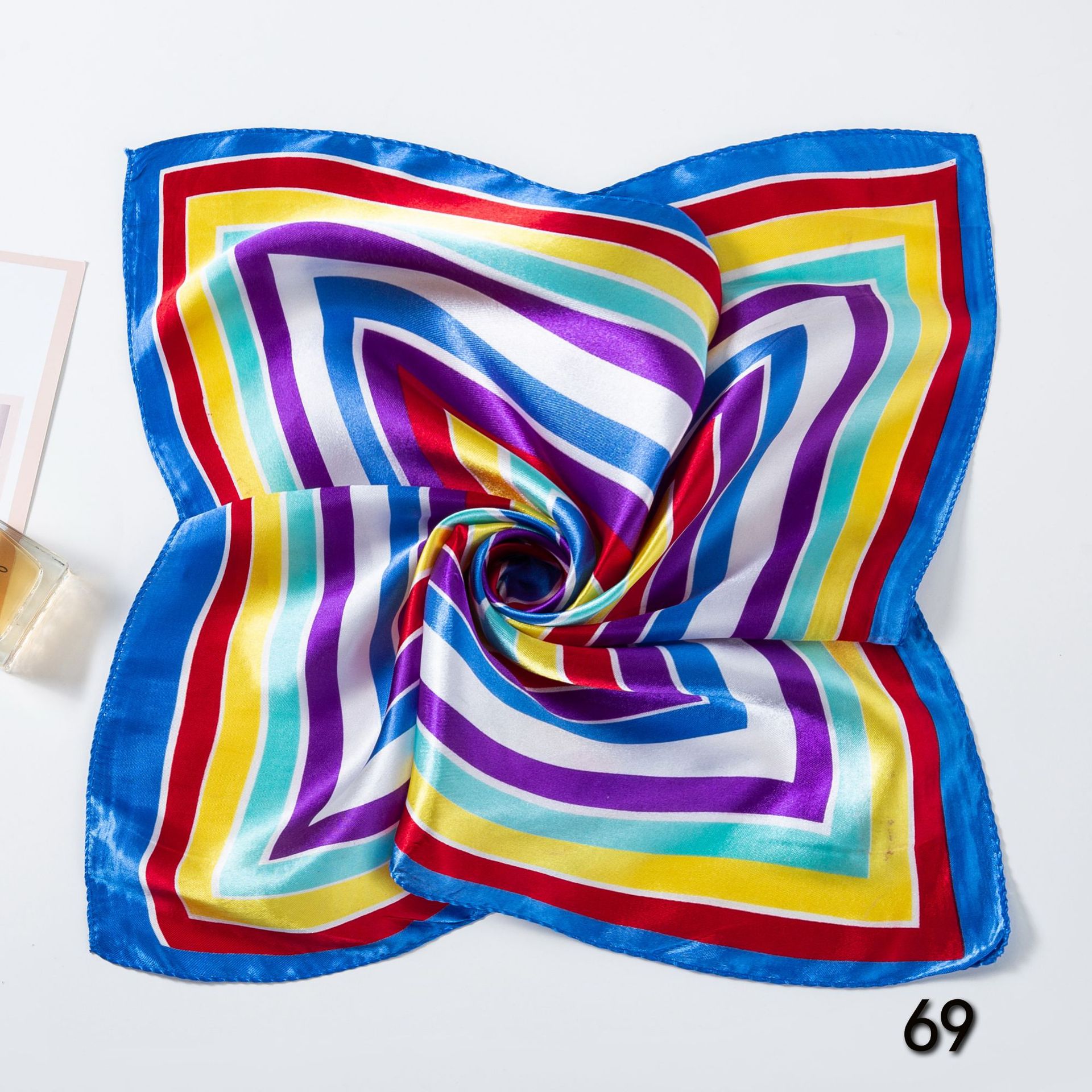 50*50 ซม.ผ้าพันคอผ้าไหมผ้าพันค - Ascot Neck Scarf บทวิจารณ์และราคา