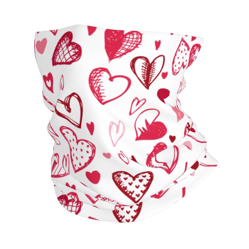 ผ้าพันคอรูปหัวใจสีชมพูแดง สำหร - Neck Warmer Tube บทวิจารณ์และราคา