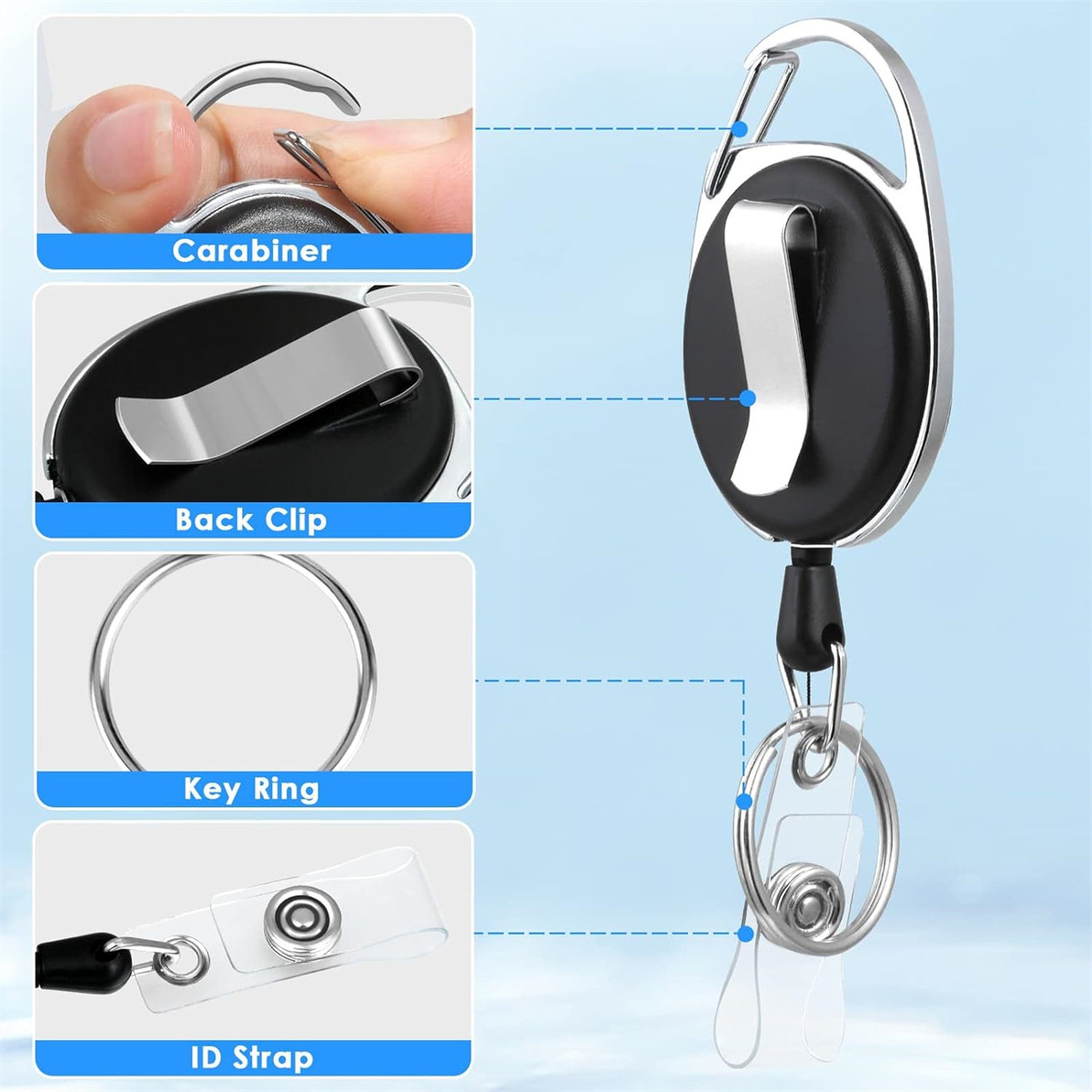 ที่ใส่บัตรพนักงานแบบพลาสติก 3  - Lanyard Badge Holder บทวิจารณ์และราคา