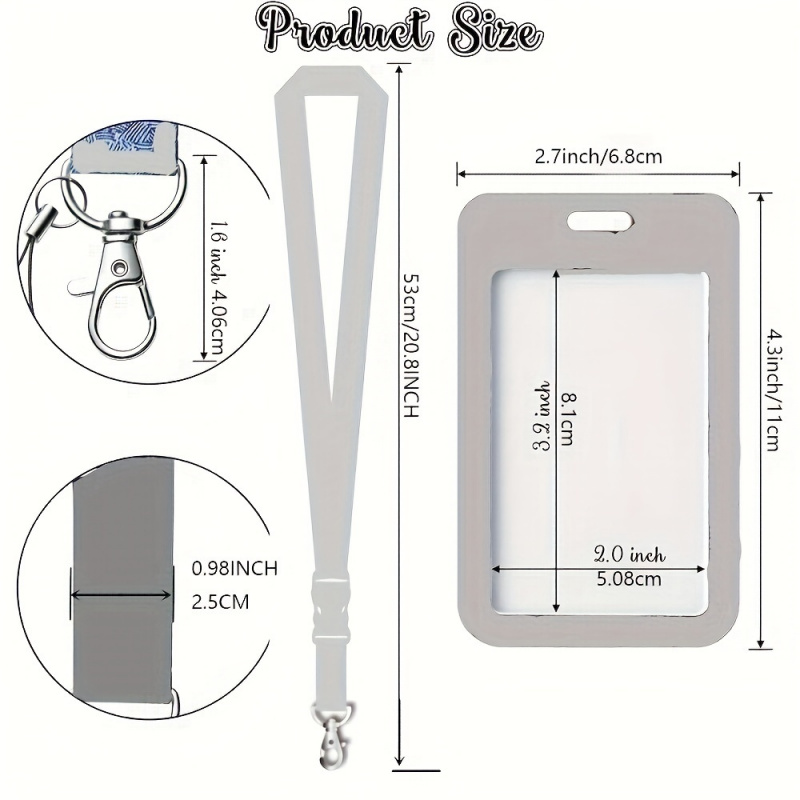 ชุดสายคล้องคอสีดำพร้อมช่องใส่บ - Lanyard Badge Holder บทวิจารณ์และราคา