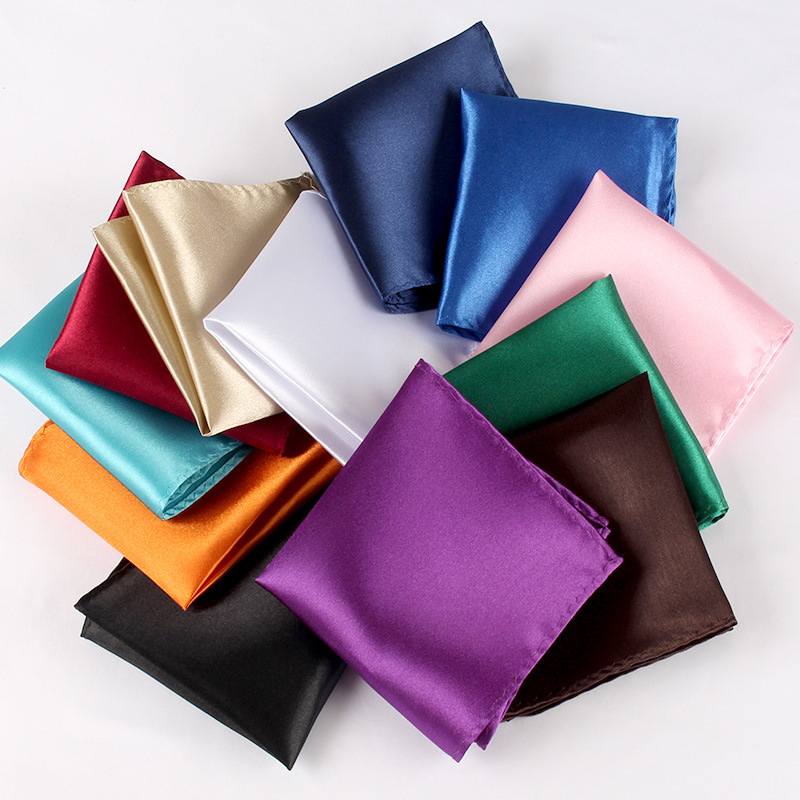 ผ้าเช็ดหน้าซาตินสำหรับผู้ชายสี - Pocket Square Set บทวิจารณ์และราคา