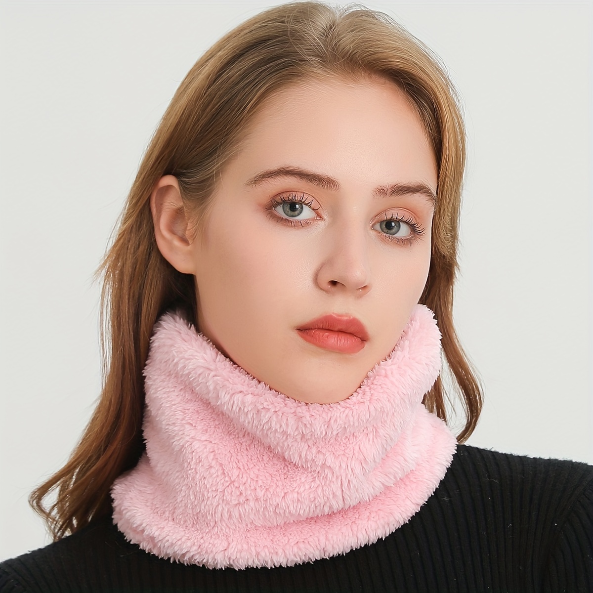 Windproof Plush Infinityผ้าพัน - Infinity Scarf Knit บทวิจารณ์และราคา