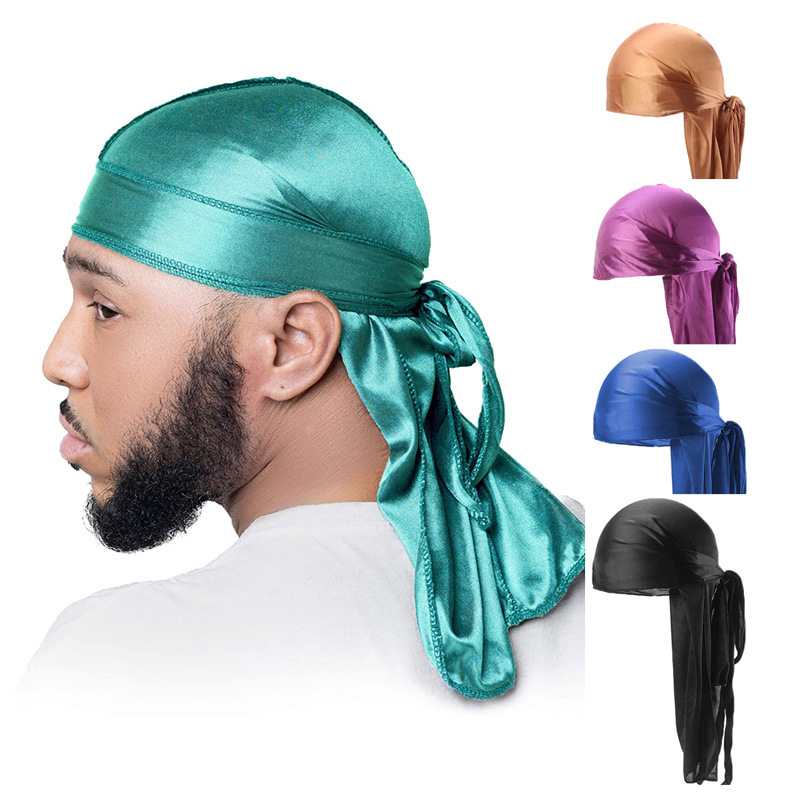 5ชิ้นใหม่หมวกผ้าโพกหัวผ้าไหม d - Bandana Doo Rag บทวิจารณ์และราคา