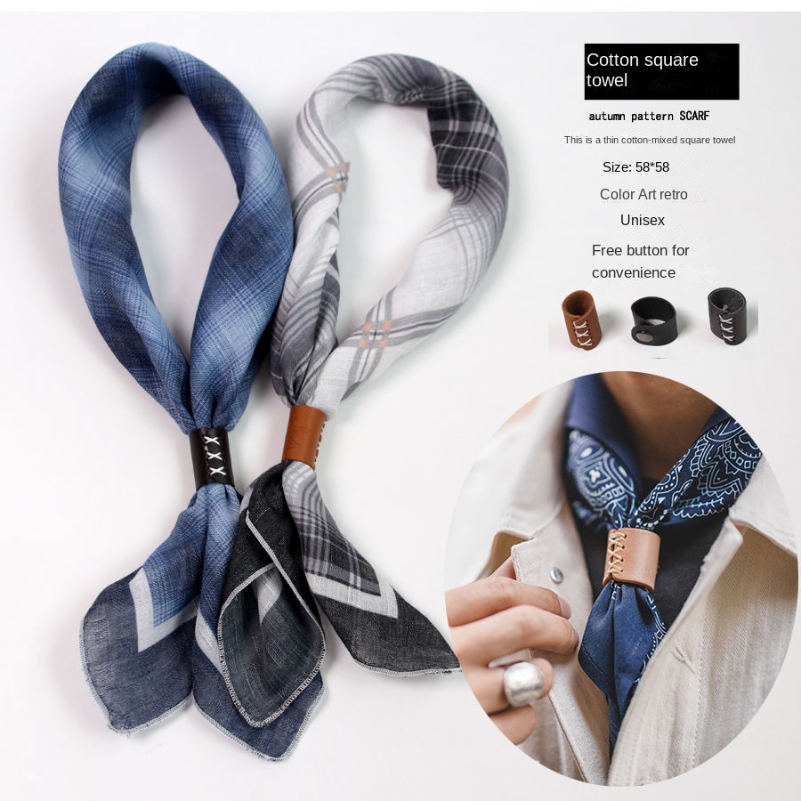 ผ้าพันคอสี่เหลี่ยมจัตุรัสผู้ชา - Ascot Neck Scarf บทวิจารณ์และราคา