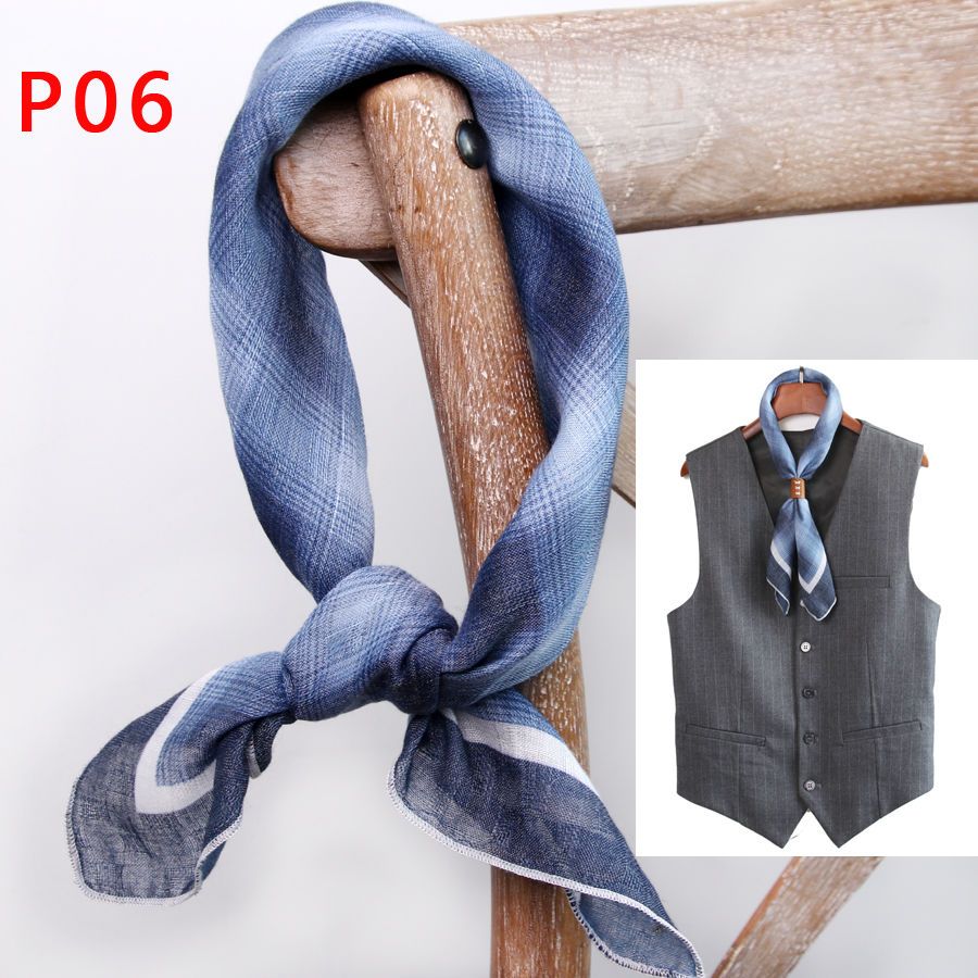 ผ้าพันคอสี่เหลี่ยมจัตุรัสผู้ชา - Ascot Neck Scarf บทวิจารณ์และราคา
