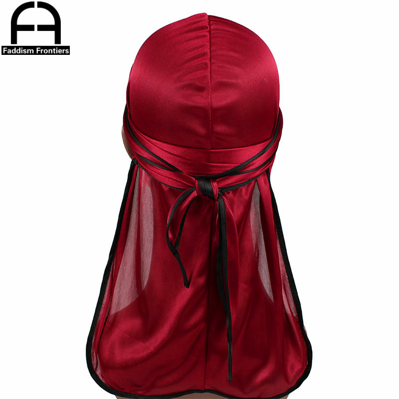 แฟชั่นผู้ชายใหม่ซาติน Durags B - Bandana Doo Rag บทวิจารณ์และราคา