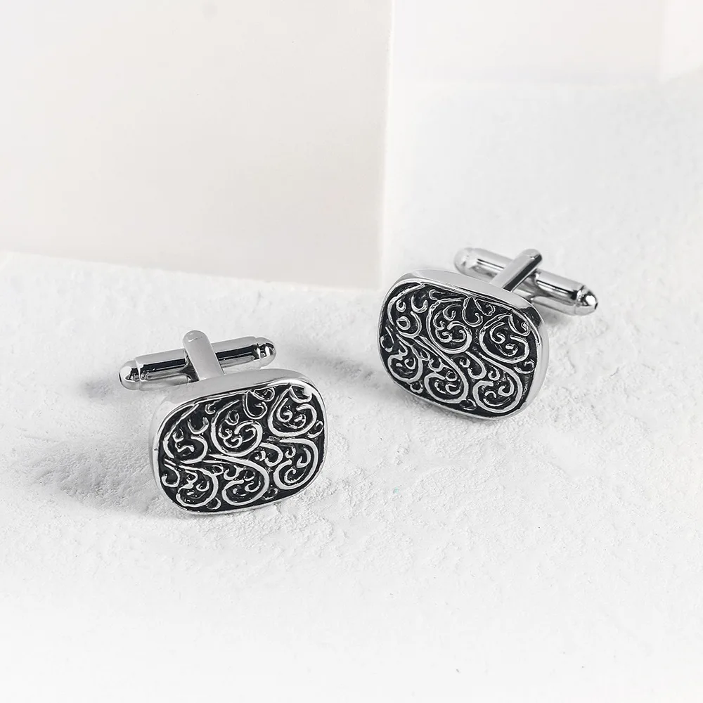 คุณภาพสูง Gold Cufflinks Vinta - Tie Clip Silver บทวิจารณ์และราคา