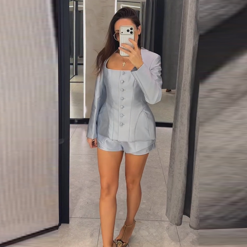 ชุดสูทลำลองแบบกระดุม แจ็คเก็ตแ - Pocket Square Set บทวิจารณ์และราคา