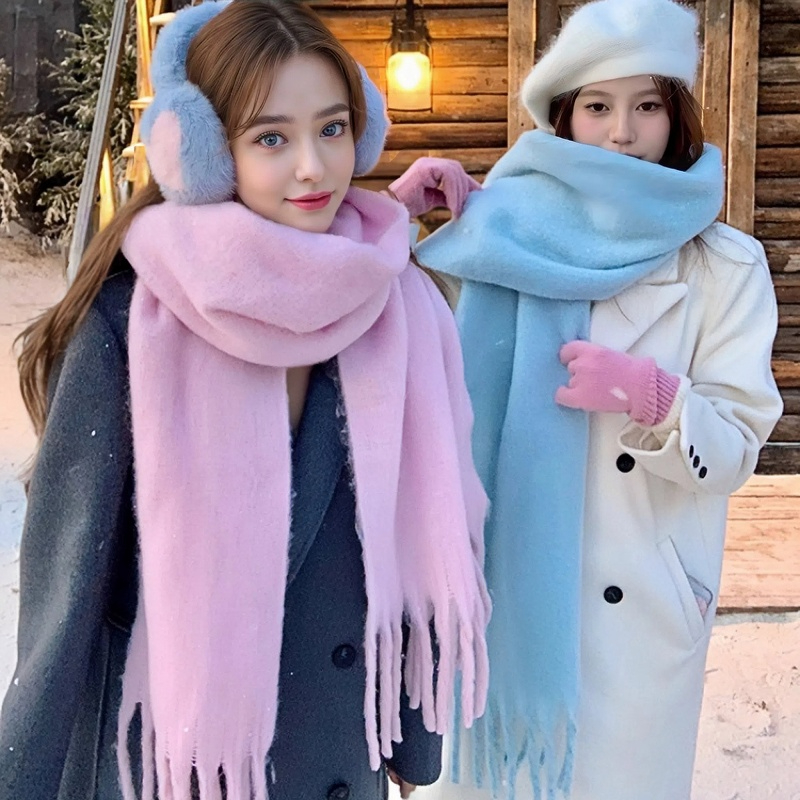 ฤดูหนาวผ้าพันคอผู้หญิงแคชเมียร - Woven Scarf Blanket บทวิจารณ์และราคา