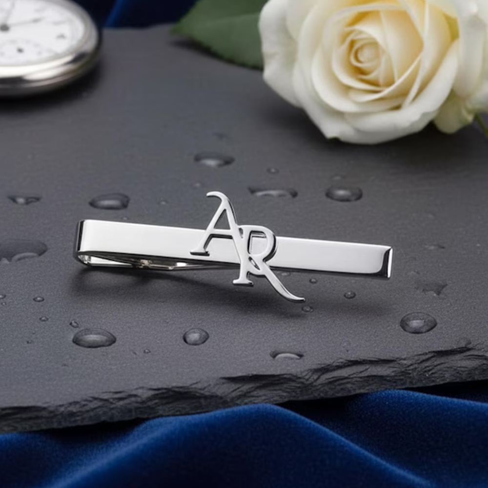ชุดคลิปหนีบเนคไทสแตนเลสสตีลแบบ - Tie Clip Silver บทวิจารณ์และราคา