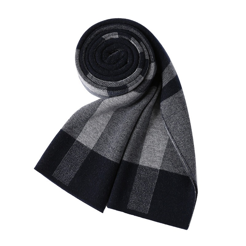 ผ้าพันคอหรูหราสำหรับผู้ชาย ผ้า - Muffler Men Wool บทวิจารณ์และราคา
