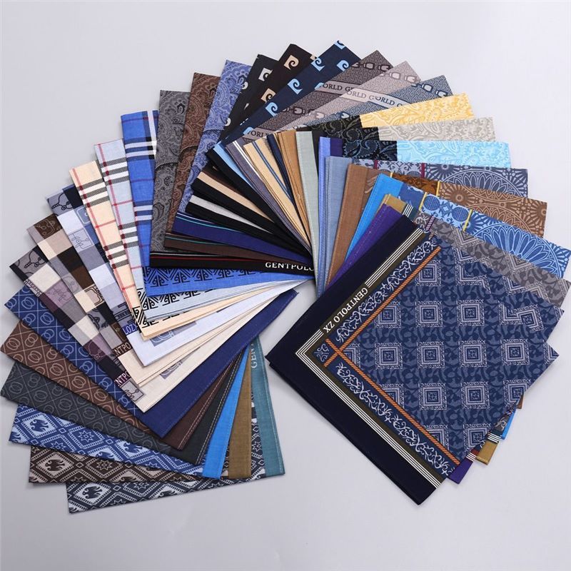 3 ชิ้นผู้ชายผ้าฝ้ายพิมพ์ลายสก๊ - Handkerchief Cotton Men บทวิจารณ์และราคา