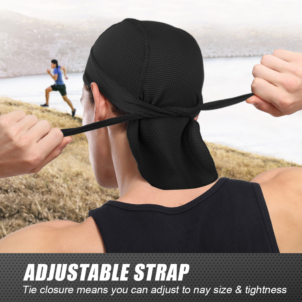 ผ้าพันคอแห้งเร็ว ผ้าคลุมศีรษะก - Bandana Doo Rag บทวิจารณ์และราคา