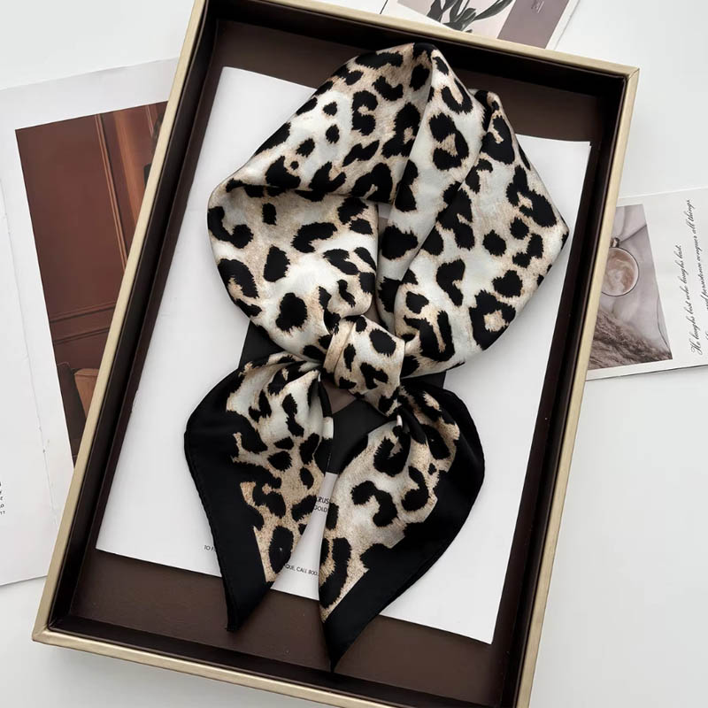 ผ้าพันคอผ้าซาตินลายเสือดาวสุดห - Face Scarf Mask บทวิจารณ์และราคา