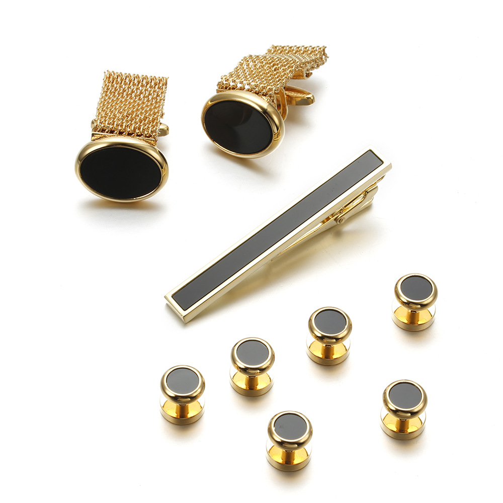 VAGULA ใหม่ 9 ชิ้น Cuff links  - Tie Bar Set Gift บทวิจารณ์และราคา