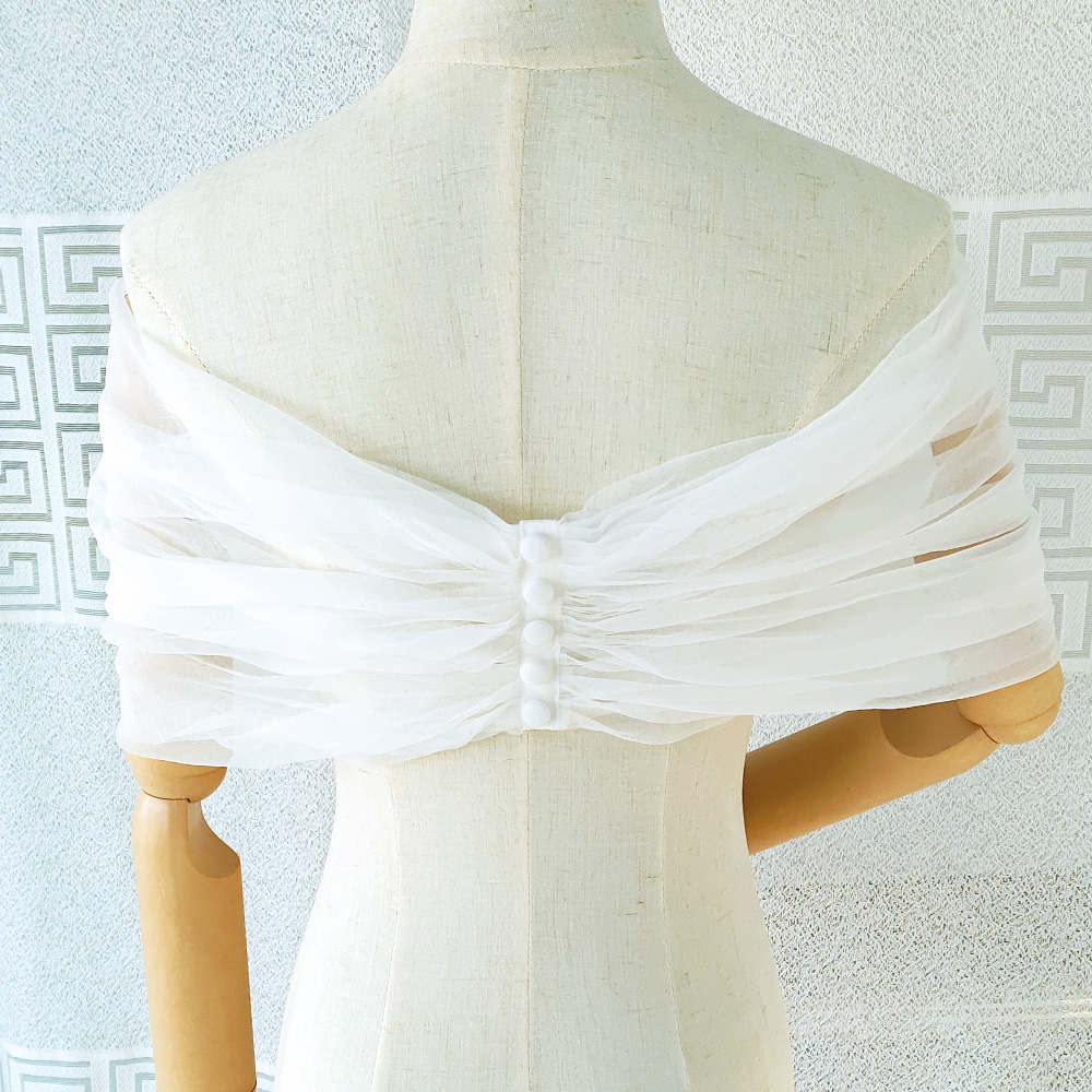 ผู้หญิงจีบTulle Sheer Wrapงานแ - Stole Wedding Shawl บทวิจารณ์และราคา
