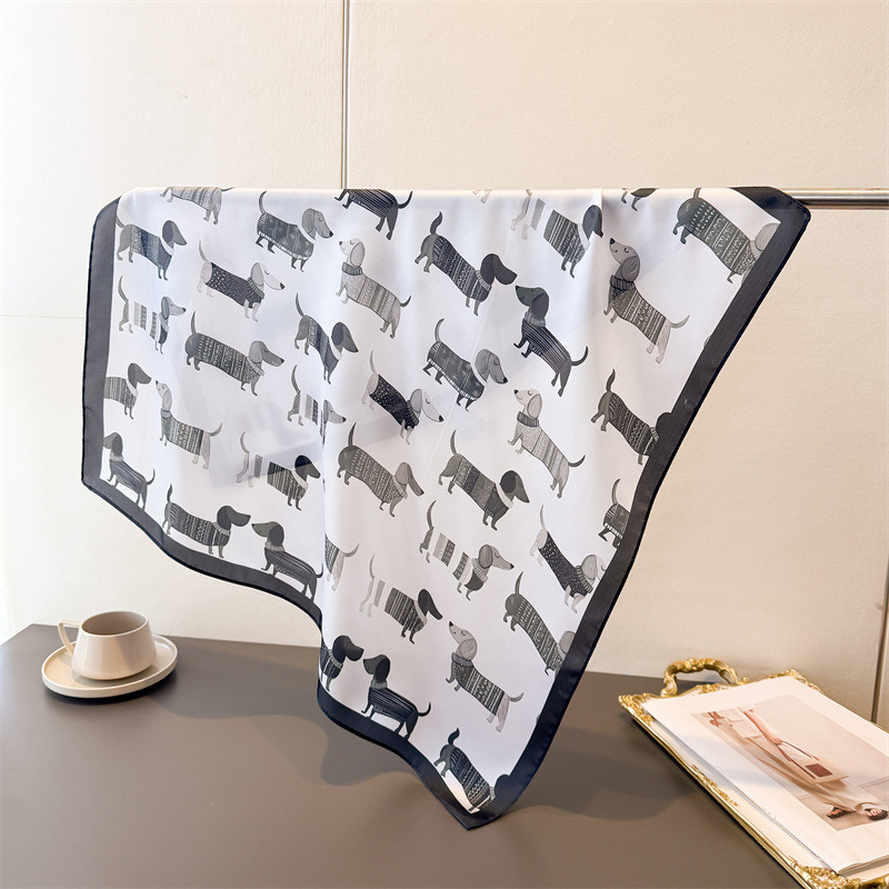 ผ้าพันคอผ้าฝ้ายพิมพ์ลายสุนัขสำ - Bandana Cotton บทวิจารณ์และราคา