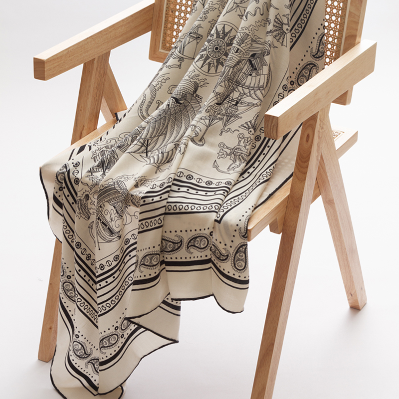ผ้าพันคอผ้าไหมขนสัตว์ผู้หญิงผ้ - Pashmina Wrap Large บทวิจารณ์และราคา