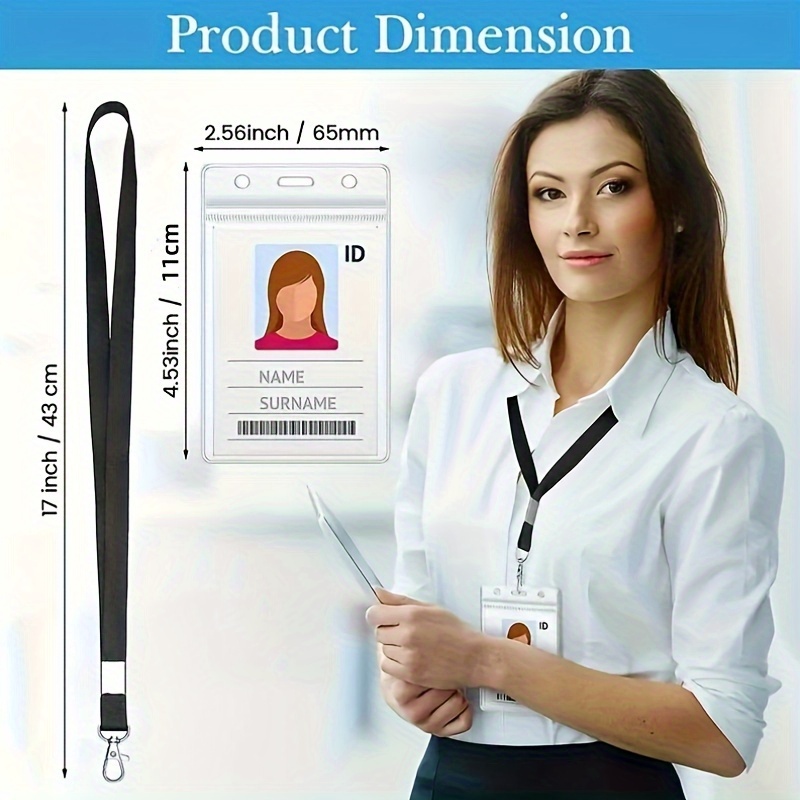 ซองใส่บัตรพลาสติกใสกันน้ำพร้อม - Lanyard Badge Holder บทวิจารณ์และราคา